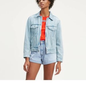 36. Levi's Zippered Trucker Jacket - Size Small
